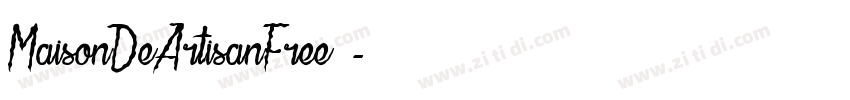 MaisonDeArtisanFree 字体转换